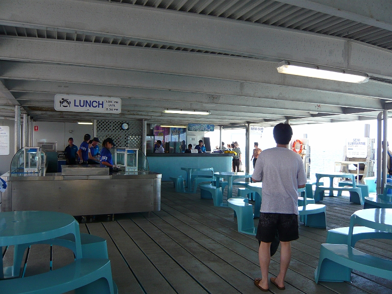 p1010202.jpg - On the pontoon, where we ate curry and bread and fruit for lunch.