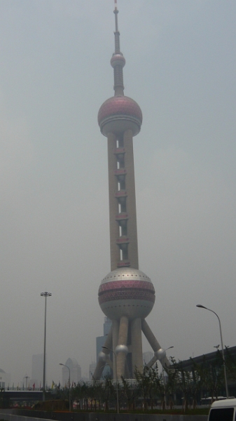 P1030301.JPG - The Oriental Pearl Tower also has an observation deck, but it's not the one we chose to go to.