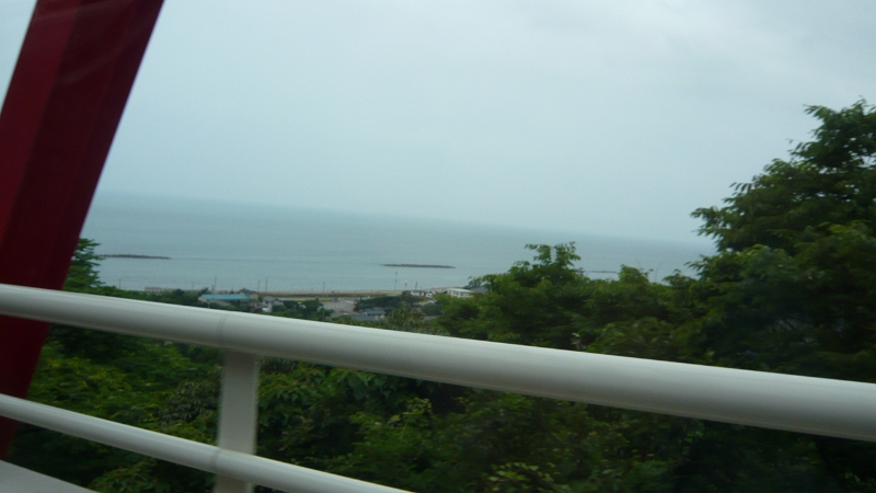P1030356.JPG - My friend Joel, whom I was visiting, took me for a drive along the Sea of Japan coast.  It was pretty spectacular; we don't have cliffs like that down in Kansai!